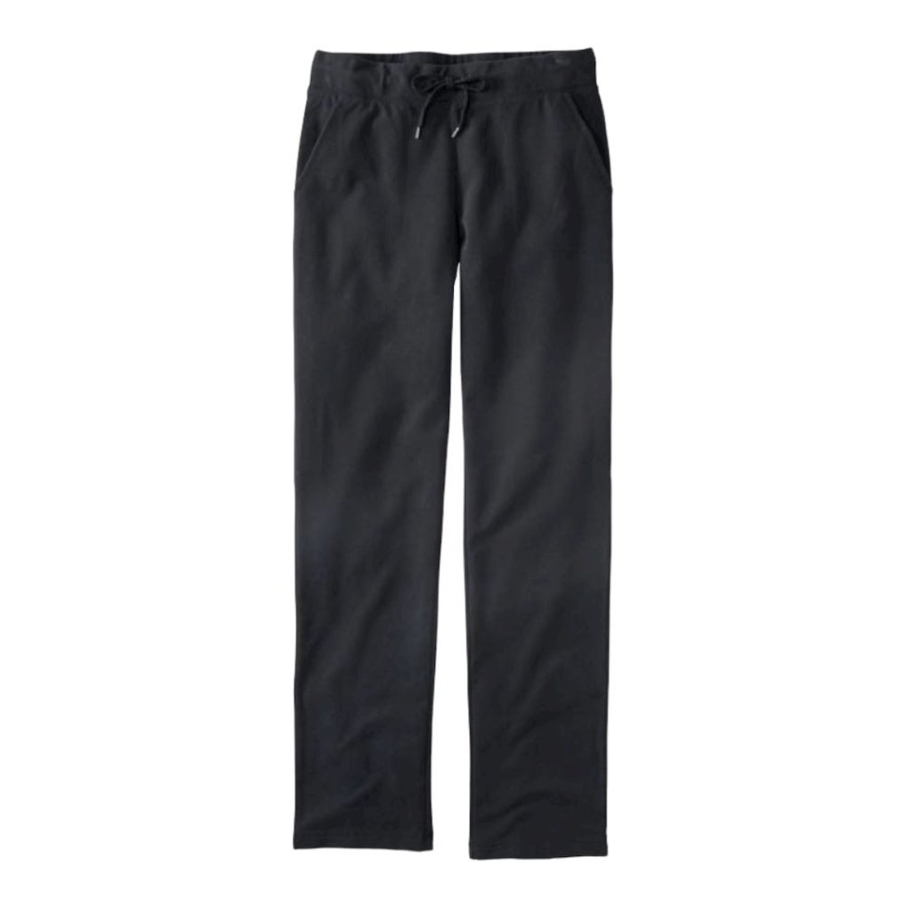 L.L. Bean Women's Ultrasoft Sweats, Straight-Leg – Black – Size L